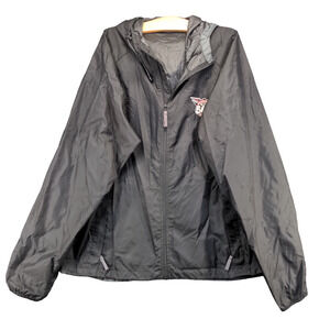 Indianapolis 500 Men's Windbreaker Jacket Black XL Vintage 2005 Hooded